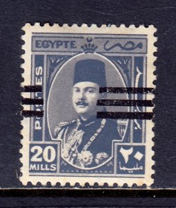 Egypt - Scott #353 - MH - Shifted overprint