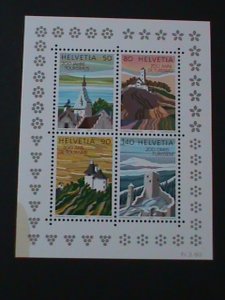 ​SWITZERLAND-1987 SC#816a- BICENTENARY OF TOURISM INDUSTRY MNH S/S VF-LAST ONE