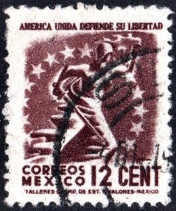 Mexico SC#790 12¢ Freedom (1944) Used