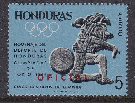 Honduras #CO113 single F-VF Mint NH ** Tokyo Summer Olympics