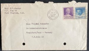 Canal Zone #117/139 Cover From CZ to Germany 6/24/1954 Addressed