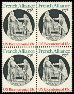 US Scott 1753 VF/MNH Block - 1978 13¢ King Louis XVI & Franklin - P.O. Fresh