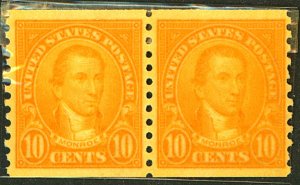 U.S. #603 MINT PAIR OG NH