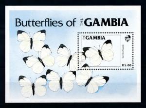 [70695] Gambia 1984 Insects Butterflies Souvenir Sheet MNH