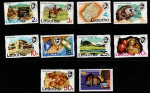 LESOTHO SG300/9 1976 DEFINITIVES MNH