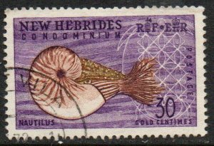 British New Hebrides Sc #101 Used