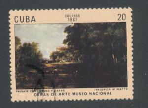 Cuba 1981 Scott 2383 used - 20c, Art, Natl museum, Frederick Waters Watts