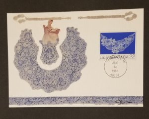 FDC Maxi Card Maximum 1987 Lacemaking Stamp M91