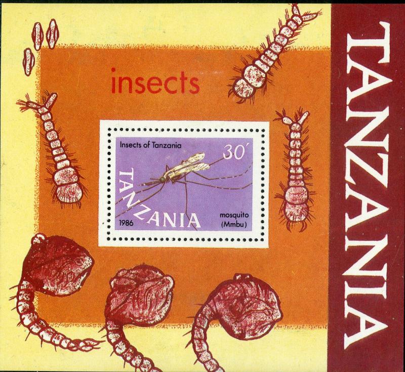 TANZANIA 368 MH SS SCV $5.25 BIN $2.50 INSECTS