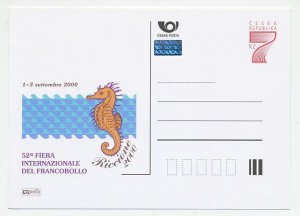 Postal stationery Czechoslovakia 2000 Sea horse