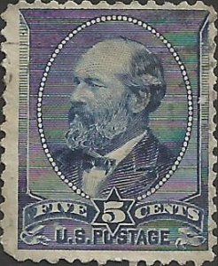 # 216 Indigo Used James A. Garfield