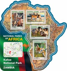 Sierra Leone 2016 MNH Kafue National Park 4v Wild Dogs Animals Stamps