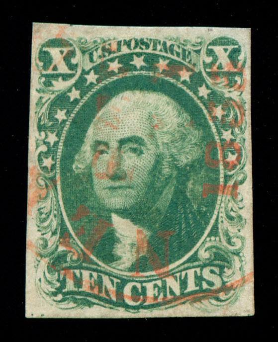 momen: US Stamps #13 Used Pos. 100R1 PSE Cert