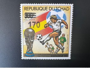 Chad 1987 / 1988 Mi. 1148 Overloaded FIFA Football Cup Spain World Cup-