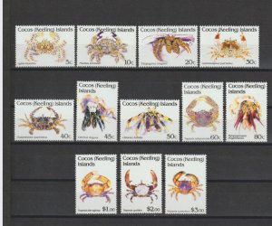 COCOS KEELING ISLANDS 1992 SG 252/63 MNH Cat £32