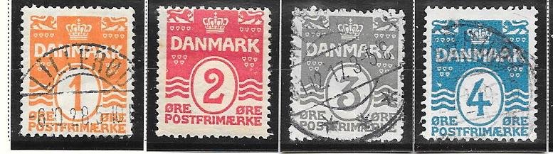 Denmark  #85-88 (U&M) CV $5.05