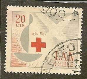 Chile  Scott  C249   Red Cross    Used