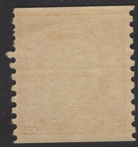 US #497 10c Orange Yellow Franklin Coil MINT NH  SCV $35