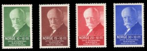 Norway #B5-8 Cat$24, 1935 Nansen, set of four, hinged