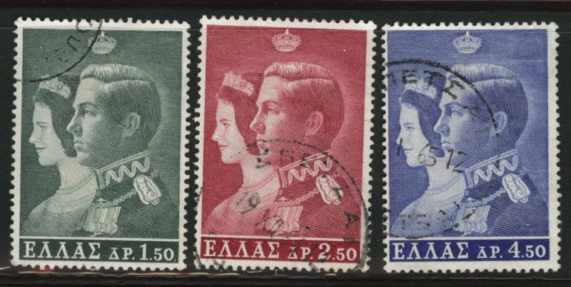 GREECE Scott 803-5 used 1964 stamp set