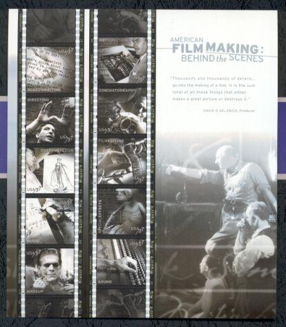 US Stamp #3772a-j MNH American Filmmaking Full Sheet/20