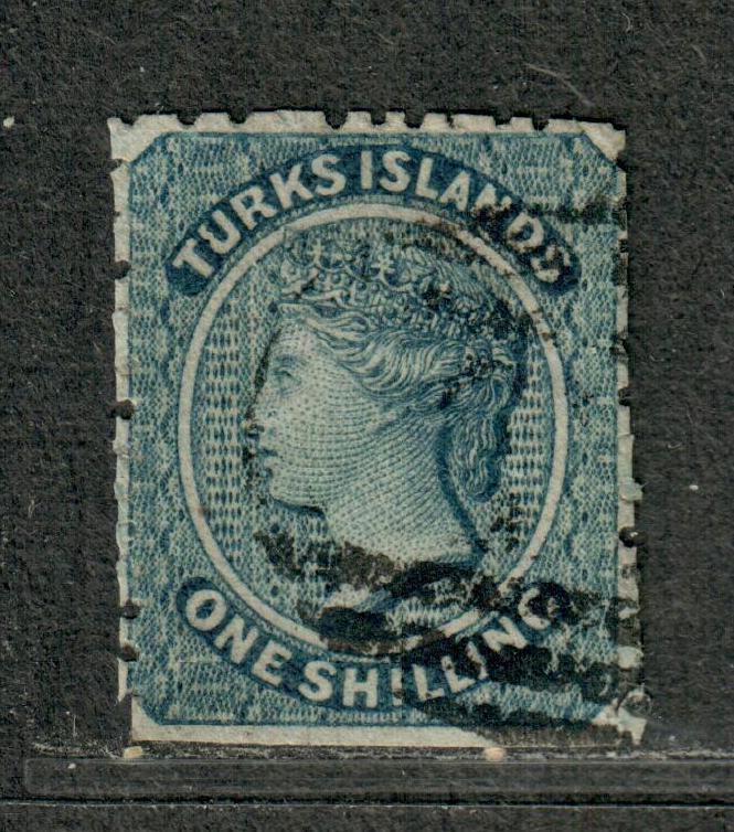 Turks Islands Sc#3 Used/F-VF, Cv. $67.50