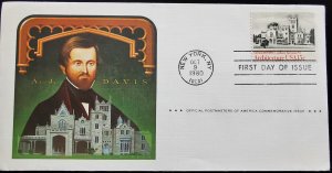 U.S.A. A.J. Davis 1980 Postmaster of America First Day Cover