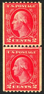 U.S. #450 MINT LINE PAIR OG NH