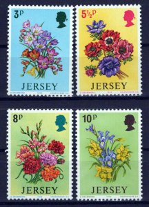 Jersey 95-98 MNH Flowers Plants Nature ZAYIX 0524S0091