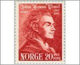 Norway Mint NK 308 Johan Herman Wessel 20 Øre Dark brown red