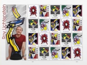 Roy Lichtenstein  First-Class Mail Forever Postage Stamps 5 books total 100 pcs