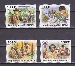 Burundi, 2011 issue. Scouting  Activities issue.