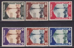 Tripolitania 73-78 VF-MLH set nice colors ! scv $ 48 ! see pic !