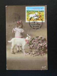 domestic animal goat maximum card Switzerland 2005