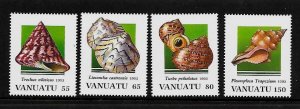 VANUATU Sc 611-14 NH SET of 1993 - SEA SHELLS