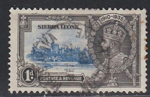 Sierra Leone # 166, Silver Jubilee, Used, 1/3 Cat.