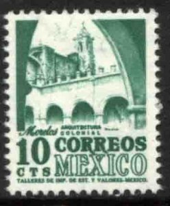 MEXICO 944, 10¢ 1950 Def 5th Issue Fluorescent unglazed. MINT, NH. F-VF.