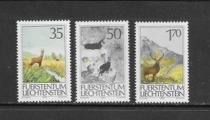 LIECHTENSTEIN #849-51 ANIMALS MNH