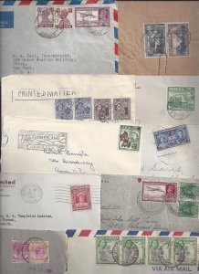 UK GB BRITISH COMMONWEALTH 1930's 60's COLLECTION OF 18 COMMERCIAL COVER CEYLON