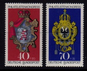 1973 Germany 764-765 Signs of the IBRA Philately Exhibition in Munich 2,50 €