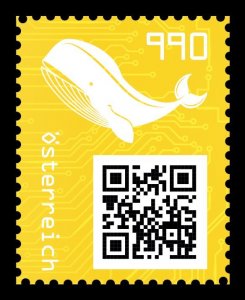 AUSTRIA CRYPTO STAMP 3.0 WHALE YELLOW, 2021