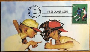 Scott 3399-3402 Youth Team Sports Heritage Cachet First Day Covers