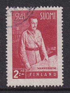 Finland    #229  used 1941  field marshal Mannerheim  2m