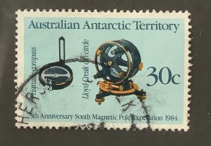 Australian Antarctic Territory 1984 Scott L57 used - Magnetic Pole Expedition