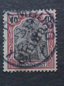 ​GERMANY-1898  BPP ERROR-OFFICE IN CHINA SCOTT NOT LISTED USED 125 YEARS OLD