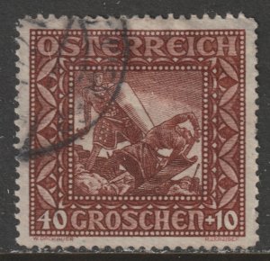 1926 Austria - Sc B76 - used VF - 1 single - Dietrich von Bern
