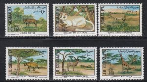 Somalia # 444-449, Protected Animals, Mint LH, 1/3 Cat.