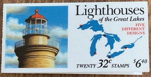 US #BK230 MNH Booklet of 20 #S11111 Lighthouses SCV $18.00 L42