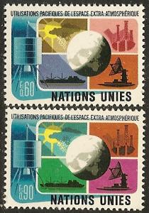 UN-Geneva   46-47 MNH 1975 Outer Space