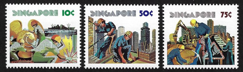 Singapore Scott 276 - 278, MNH Set of 3.